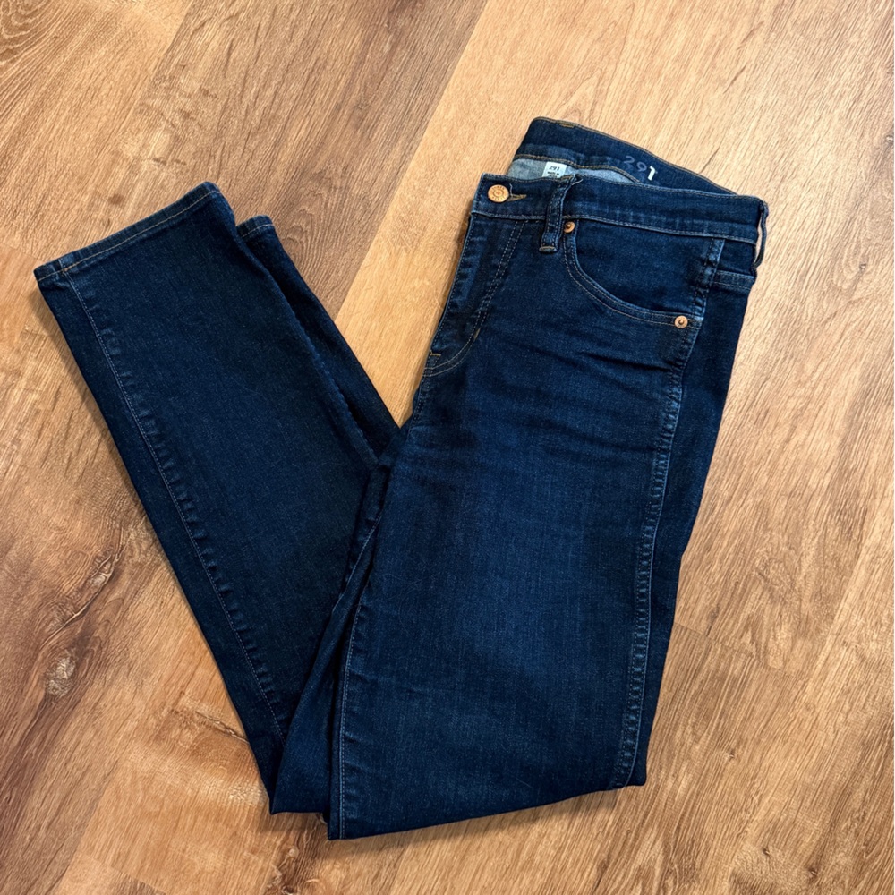 J. Crew Straight Leg Jeans 29T Resin Wash